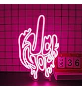 Gdbkabf Finger Neon Sign, Neon Signs for Wall Decor Neon Pink LED Signs Room Neon Light Up Signs ...