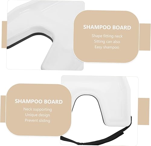 Miniatura 3 de Tabla profesional para lavar el cabello para salón Bandeja de lavado de cabello portátil fácil de usar blanco no humectante