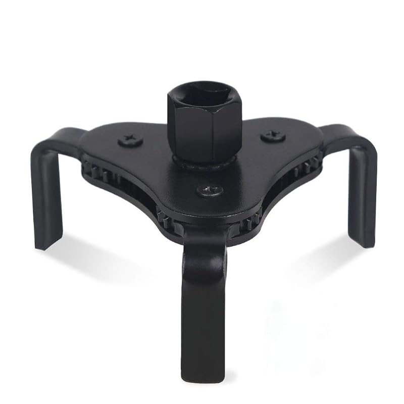 Chave Extratora de Filtro de Óleo JDMON com 3 Garras Ajustáveis de 6,4 a 11,4 cm