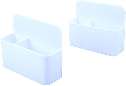 Paquete de 2 marcadores para pizarra blanca soporte magnético marcador de borrado en seco lápiz magnético organizador de almacenamiento en nevera