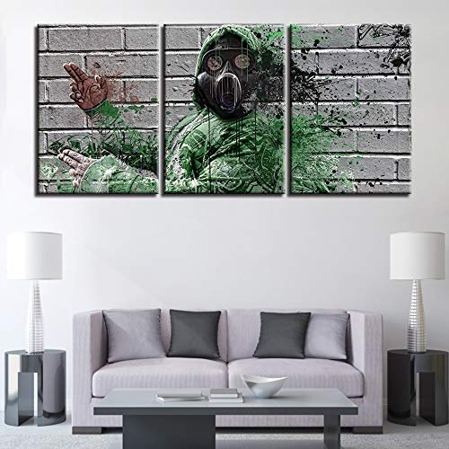 Tableau Triptyque Graffiti de Haute Qualité pour Décoration Murale