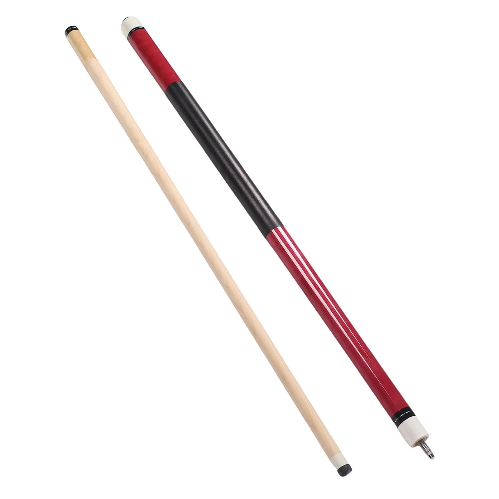 Palo de Billar de Madera de Arce 1/2 con Punta de 13 Mm Billar Profesional de 2 Piezas para Control y Potencia Equilibrada en Juegos de Deportes de Mesa