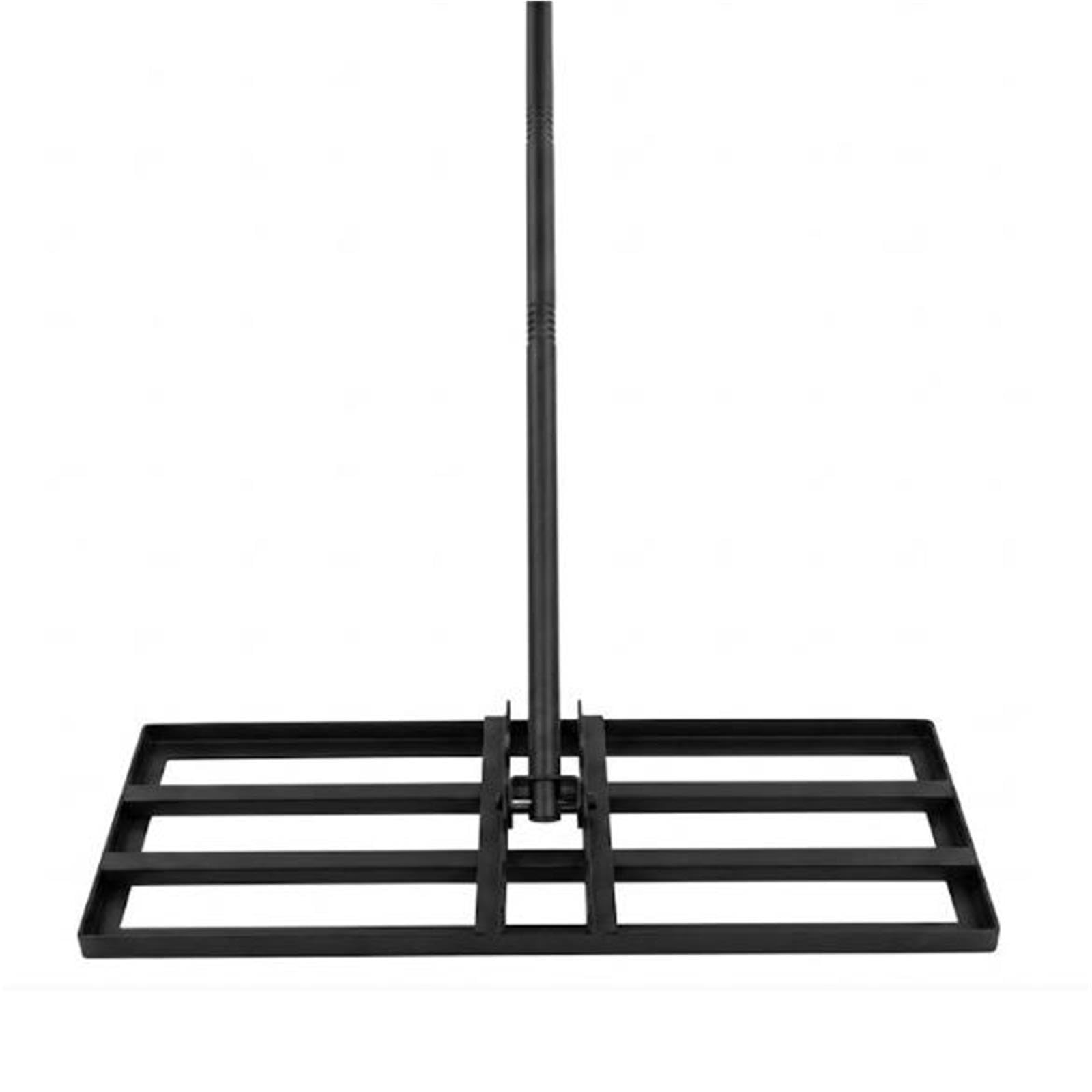 Rastrillo nivelador de césped con Dientes de Doble Cara, nivelador de Suelo for Granja, huerto y césped de Campo de Golf, 75x25cm