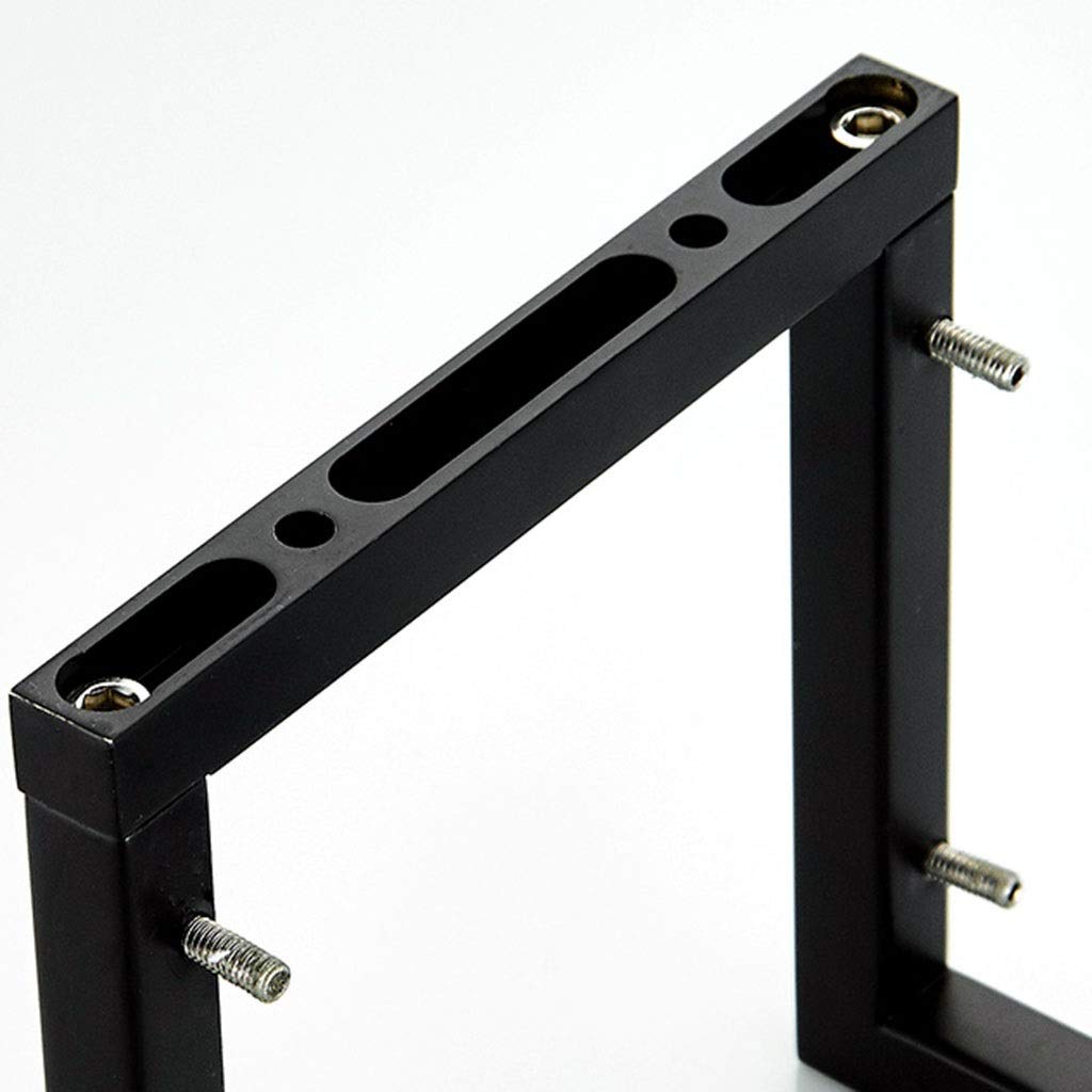 Exquisitos estantes de baño Estante de vidrio multifuncional, estante de almacenamiento de ducha de baño de acero inoxidable, fácil de limpiar, estante de especias de cocina, 2 estilos (Color : Black,