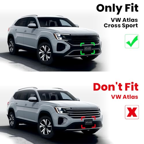 Image of LASFIT Floor Mats & Cargo Liner for SUV VW Atlas Cross Sport 2020-2026, All Weather TPE Custom Fit Floor Liners 1st and 2nd Rows Car Mats & Cargo Mat for Volkswagen Atlas Cross Sport, Black