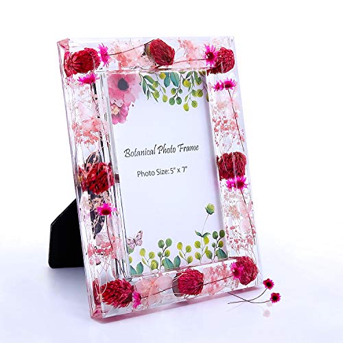FONMY 5x7 Picture Frame Acrylic with Pink Dired Flowers for Wall Decor and Tabletop Display Worth Gifts Picture Frames Unique Photo Frame as Home Decoration FONMY 5x7 Picture Frame Acrylic with Pink Dired Flowers for Wall Decor and Tabletop Display Worth Gifts Picture Frames Unique Photo Frame as Home Decoration