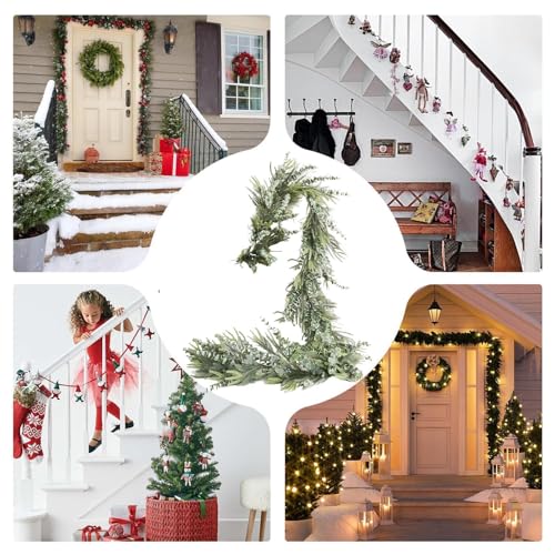 Guirlande de Noël pour manteau de cheminée et décoration de table