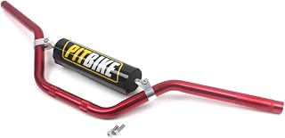 Wingsmoto Motorcycle 7/8" 22MM Handlebar Handle Bar with Foam Pad Replacement for CRF YZF KXF KLX RMZ DRZ Pit Dirt Bike Motocross ATV Quad Red