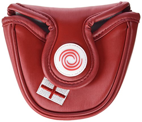 Calaway Inglaterra Mallet Funda Putter de Golf, Blanco/Rojo, Talla Única
