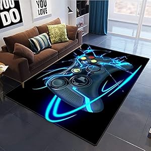 3D Anime Gamer Teppich Kinder Jungen Groß Kinderzimmer Gaming Teppich Schlafzimmer Dekoration Wohnzimmer Kurzflor…