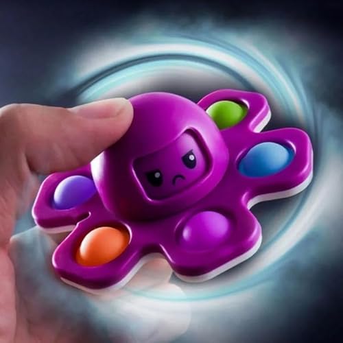 Spinner Pop-it Fidget Toy Polvo Humor Autismo Anti-stress - SimplesVida (Modelos Aleatórios)
