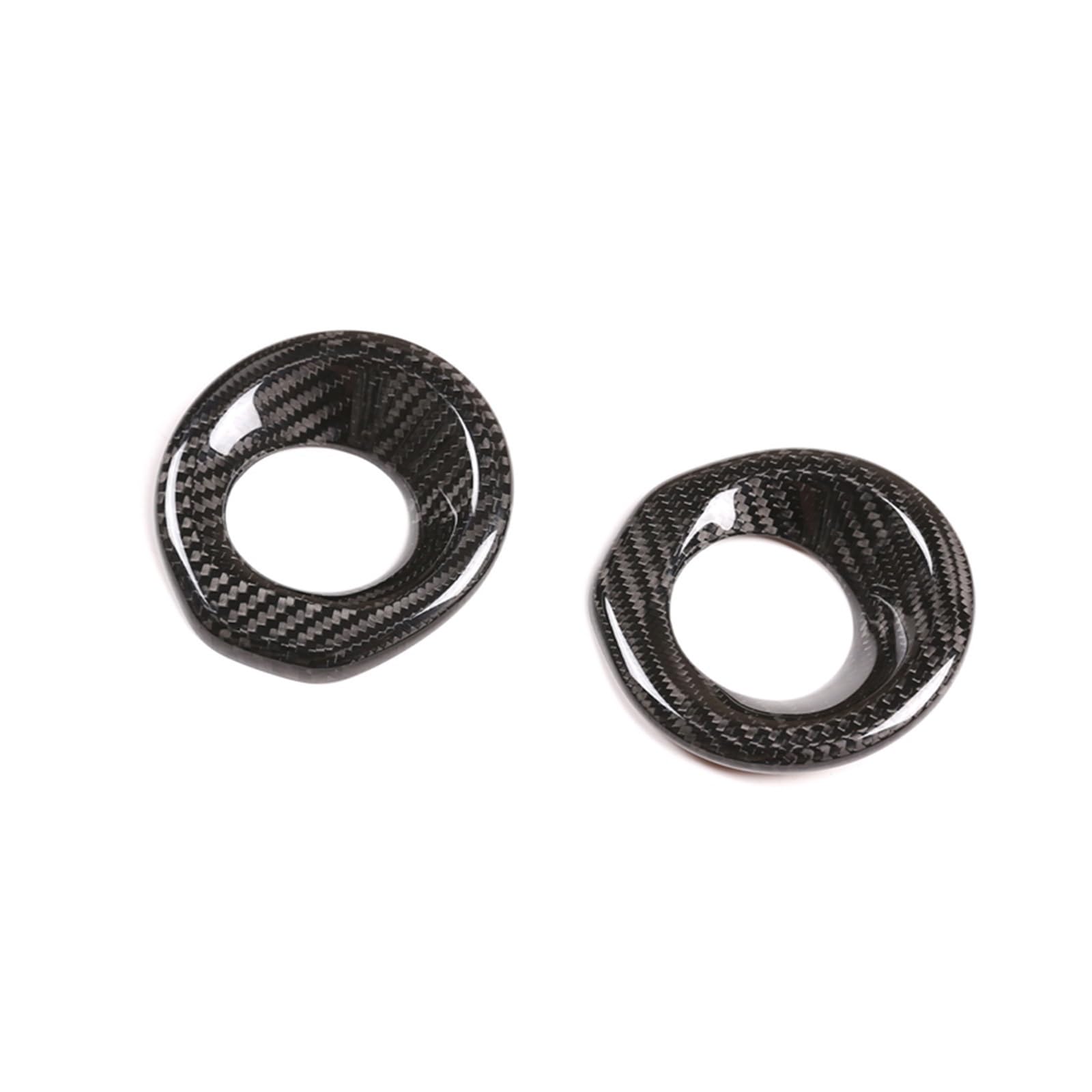 for Toyota GR for Supra MK5 A90 2019-2022 Door Audio Speaker Decoration Ring Sticker Car Interior Accessories Car Interior Mouldings(Carbon Fiber)