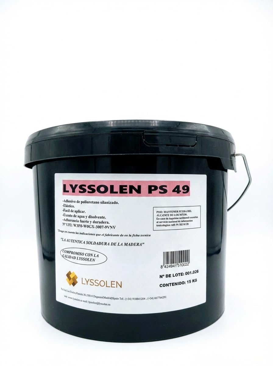 Sellador Adhesivo de Poliuretano Monocomponente 15 kg - Pegamento Extrafuerte para Parquet y Madera - Alta Resistencia y Elasticidad - Adhesivo de Montaje para Suelos, Zócalos y Carpintería