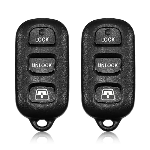 2 Keylessbest Replacement for 2006 2007 2008 2009 Toyota Sequoia 4Runner Key Fob Remote Control HYQ12BBX 4 Buttons 314MHz