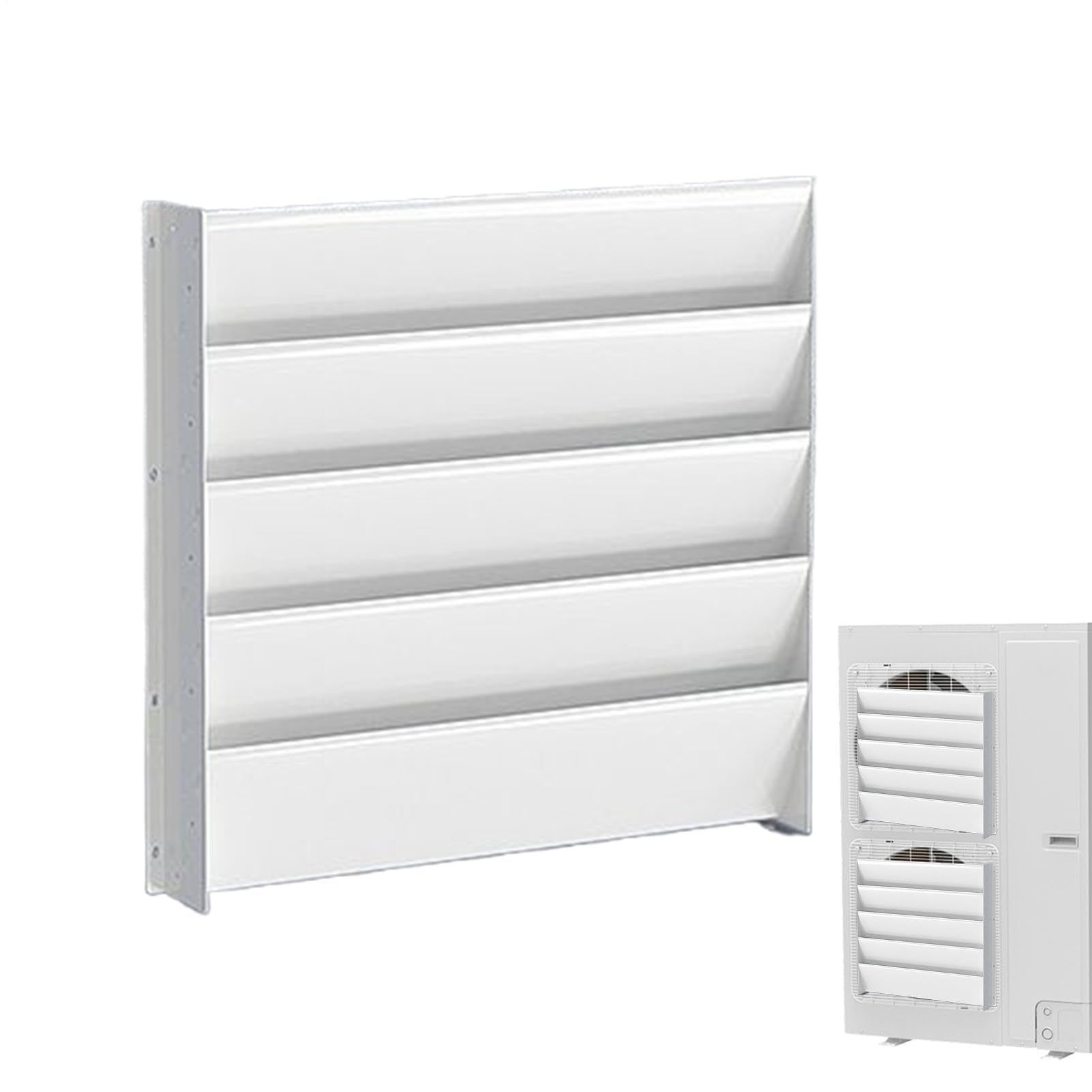 Deflettore per aria condizionata regolabile – deflettore per unità esterna AC, protezione universale anti-soffiaggio, piastre di copertura di ventilazione | soluzione di direzione 'aria per