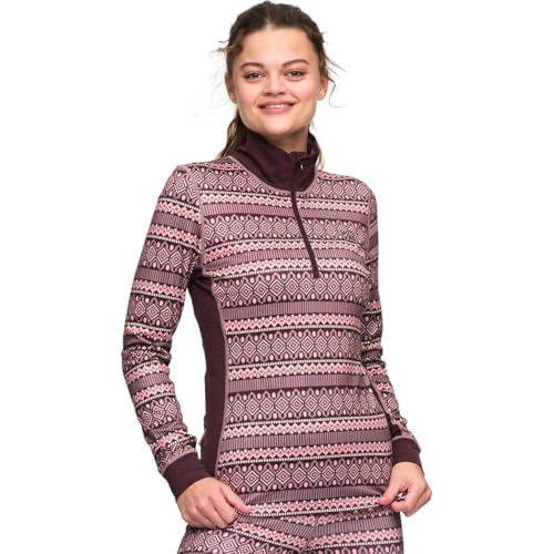 Lune H Z Shirt Damen (Dunkelrot M ) Runningbekleidung