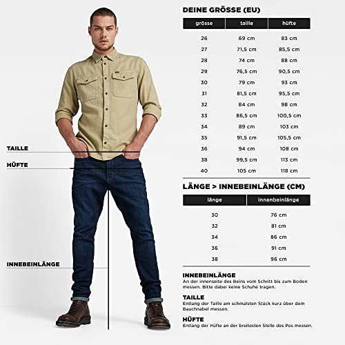G-STAR RAW Herren Rovic Zip 3D Regular Tapered Hose