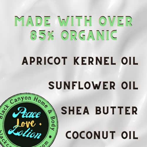 Peace Love + Lotion Coconut Lime Verbena Scented Natural Body Lotion With Coconut Oil, Apricot Kernel Oil, Sunflower Oil, Aloe Vera And Shea Nut Butter, 8 Oz #TOP1