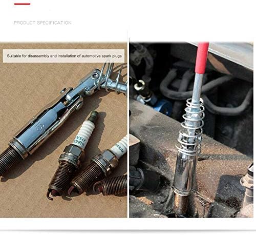 Spark Plug Spanner BE-TOOL 21MM Spark Plug Removal Tool T-Handle Universal Joint for Fastening and Demolition Long