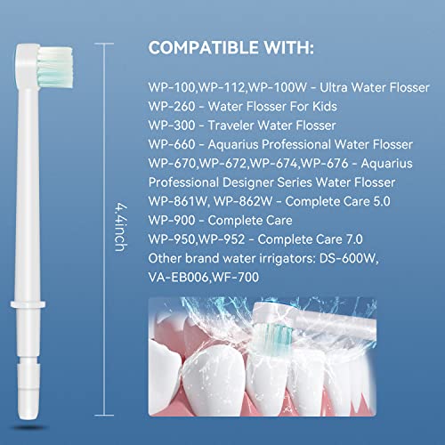 Replacement Tips For Waterpik Water Flosser Classic Jet Tips Waterpik' Replacement Parts And Other Oral Irrigators (Aquaflosser 6 Tips) #TOP1