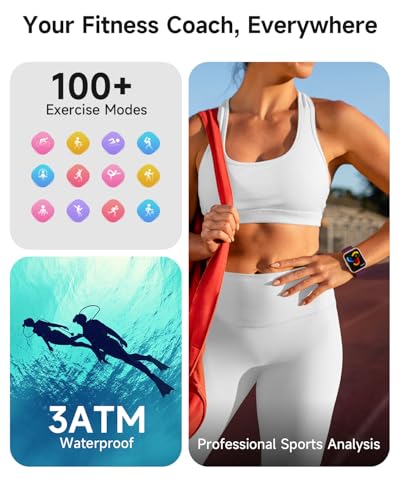 Image of Woneligo Smart Watch for Women, Answer /Make Calls, Alexa Built-in, 1.85 inch Touch Screen Fitness Tracker for Android & iPhone, Heart Rate /Sleep /SpO2 Monitor Smartwatch, Waterproof (Deep Purple)
