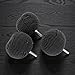 3PCS 3'' Power Polishing Ball Tool for Drill Detailing Adapter Round Buffing Cone Finishing Pad Waxing Car Wheel Polisher with Attachment Hub Date Sponge Buffer Automotive Accessories Motorcycle Black