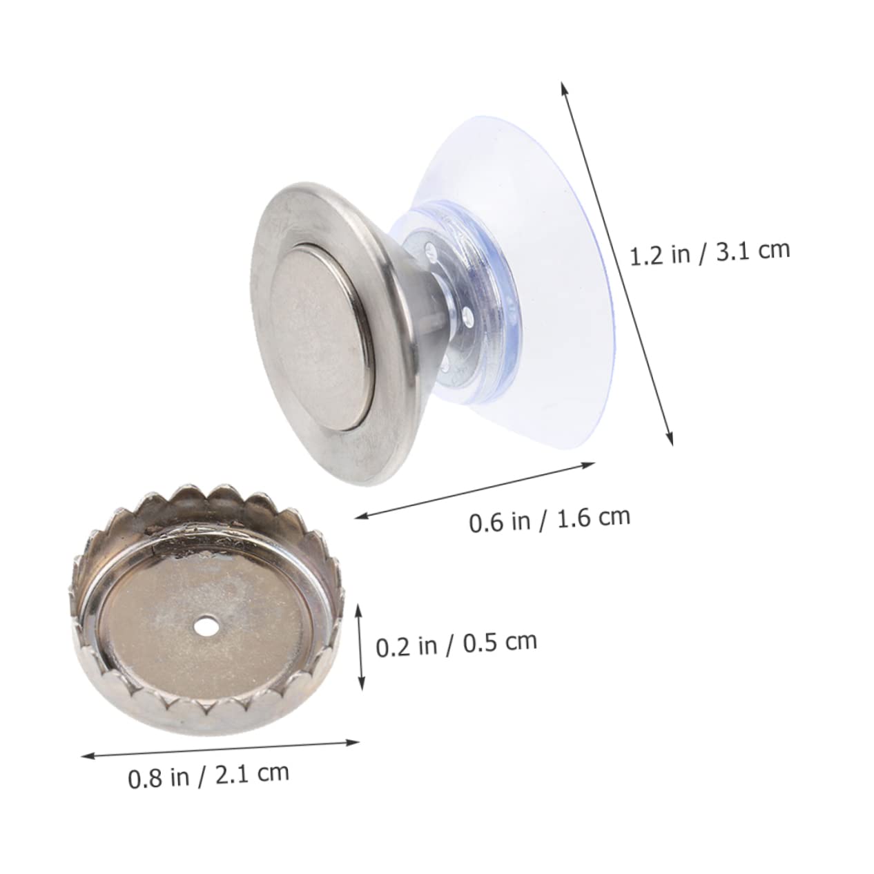 Amosfun 4sätze Magnetischer Seifenhalter Wandmontiert Bohren Für Küche Und Bad Rostfrei Design Sorgt Für Trockenes Für Moderne Badezimmer