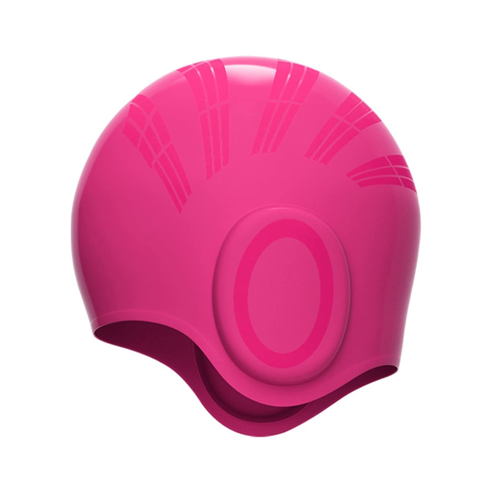 Cuffia da nuoto in silicone per capelli lunghi, flessibile, da donna, mantiene i capelli asciutti, in silicone naturale, per nuotatori e piscine