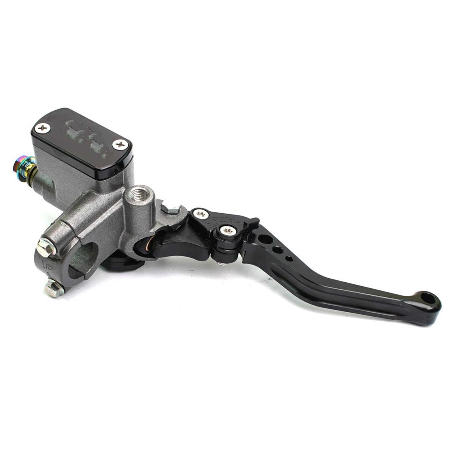 Pbqenxb Break and Clutch Levers 22mm Motorcycle Master Cylinder Lever Brake Hydraulic Clutch Pump(Right Black)