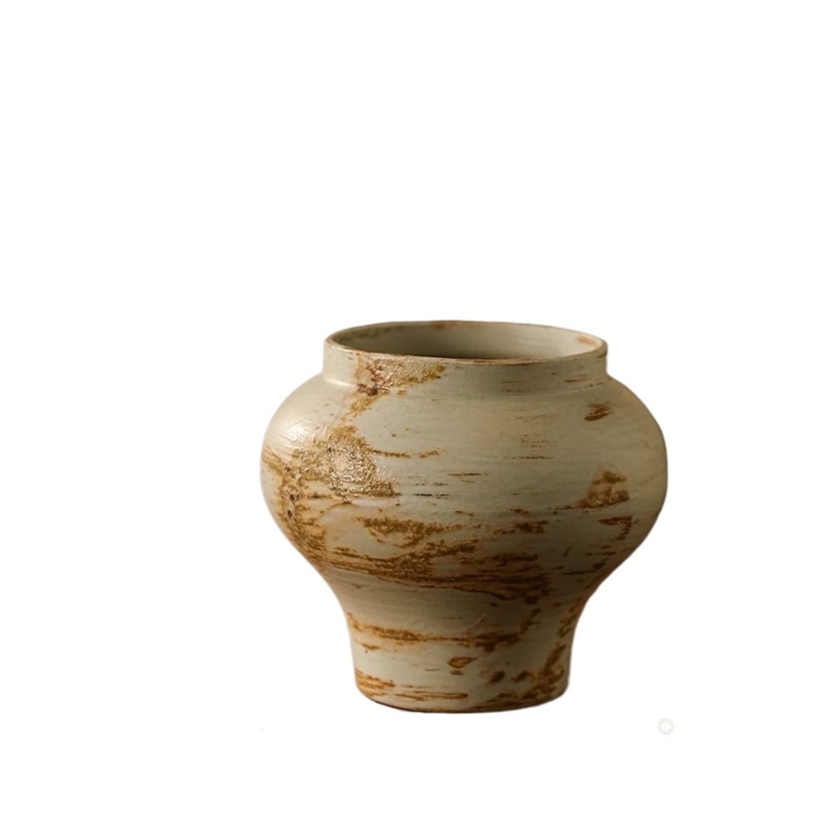 Kx9Lb8d Flower planters Small Ceramic Flower Pot: Vintage-Style, Rustic Vase—Creative Decorative Item