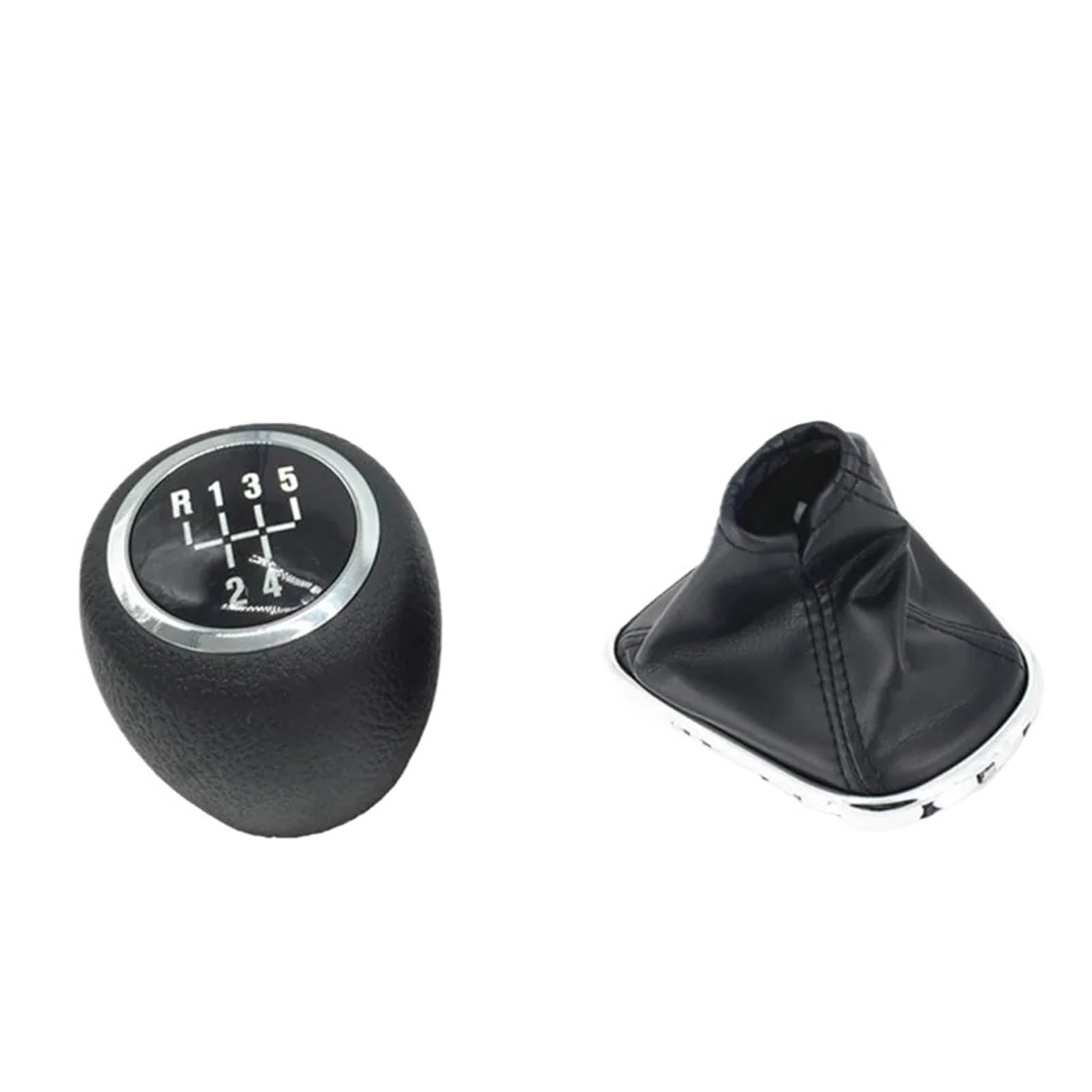 Qmtvfsrh Combo 5 Speed Car Gear Shift Knob Manual Gear Shift Knob Pu Gaiter Boot Cover For Cruze 2008-2012 Black Shifter Lever(Combo 5 Speed)
