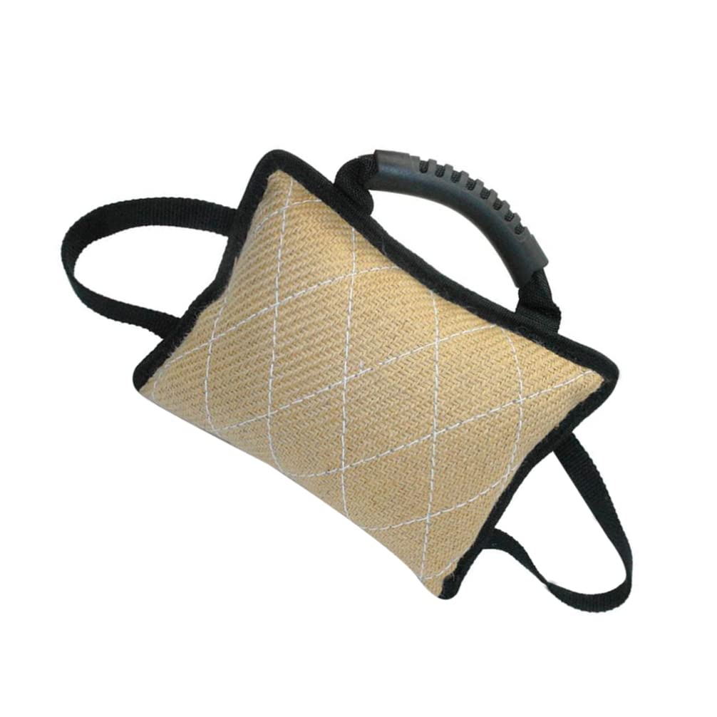 Happyyami Almohada de Mordida para Perros 3 Asas, Diseño Acolchado | Entrenamiento Exterior Sesiones, Superficie Áspera Antideslizante, para Cachorros y Perros Mayores
