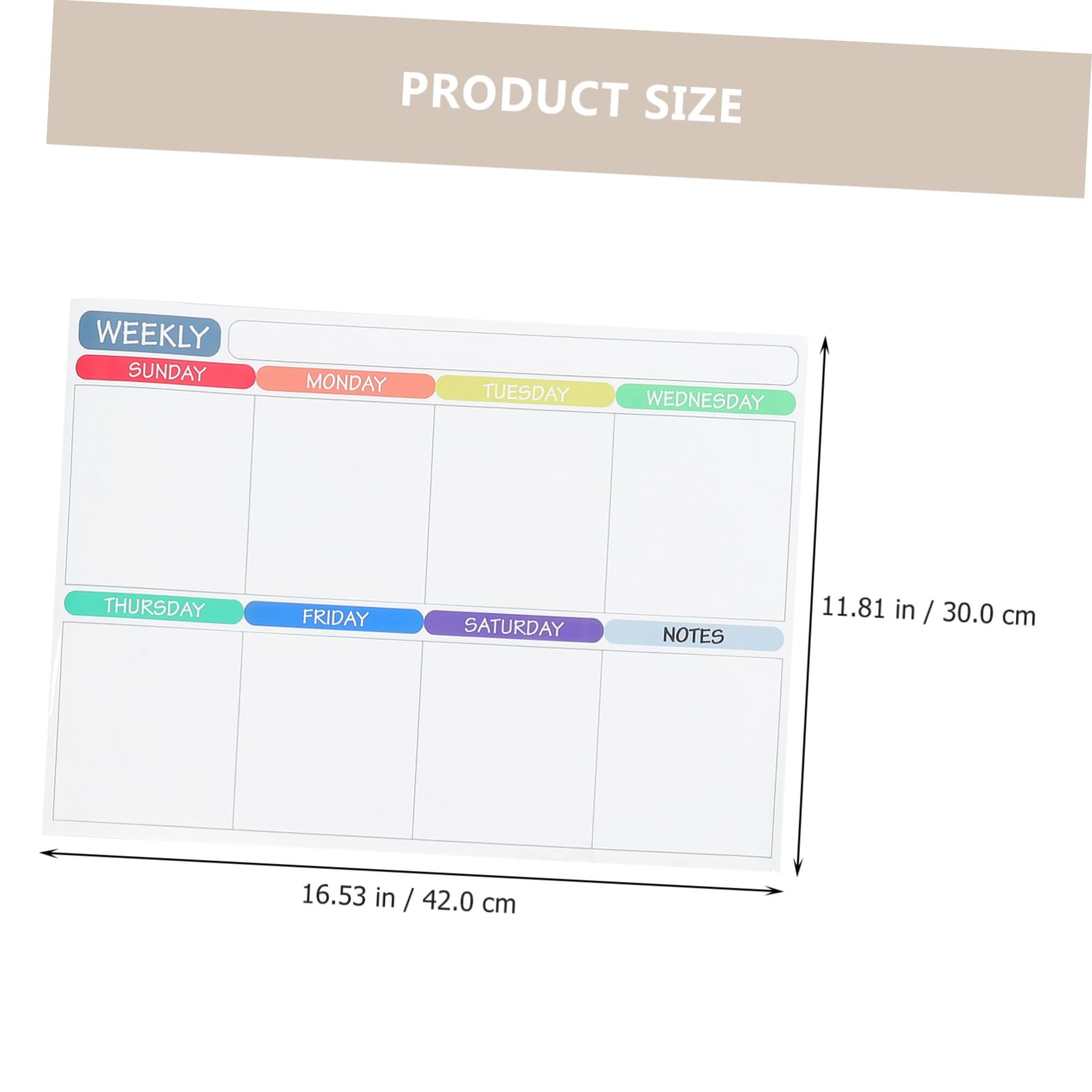 Lurrose 2sets Lavagne Magnetiche Per Pianificazione Settimanale e Mensile Lavagna Cancellabile Per Frigorifero Mensile Planner Settimanale Organizza Attività