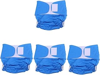 Healvian Idoso 4Pcs Fraldas Para Incontinência Adulto Fralda Cueca Calcinha Fralda -Fraldas Fralda Anti-Vazamento Mictório Calça Almofada De Incontinência Homem Descartável Mictório