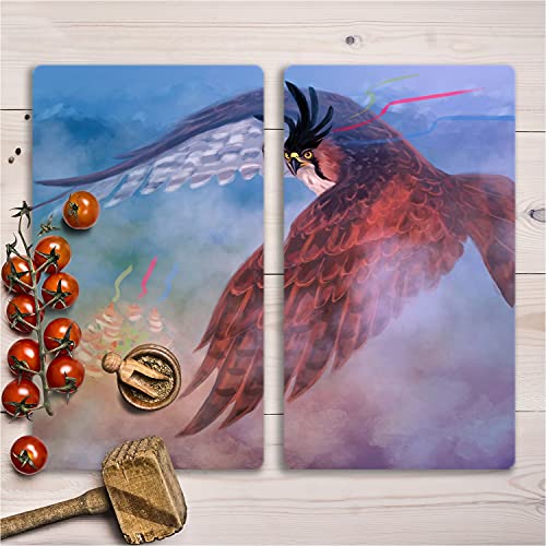 Planche à découper verre induction 2x30x52cm de protection plaque - 4