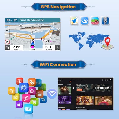 Autoradio 9'' Android 15 Inefala doté d'un traitement sonore DSP et de 28 thèmes d'interface - 5