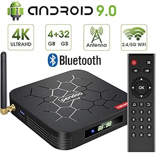 pendoo Android 9.0 TV Box, X6 PRO Android TV Box 4GB RAM 32GB