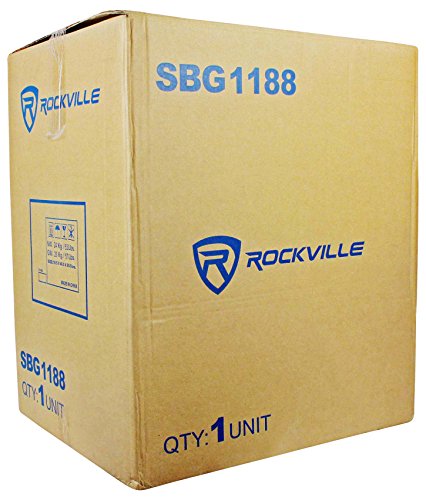 Image of Rockville SBG1188 18 inch Passive Pro DJ Subwoofer, 8 Ohm, MDF, Pole Mount