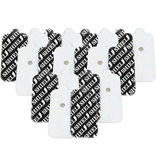 TENS Unit Snap-On Electrode Pads, Reusable (Large)