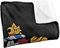 Vista 3 de Harry Potter Gryffindor Crest - Manta negra sedosa al tacto súper suave, 36 x 58 pulgadas, diseño de escudo de Gryffindor