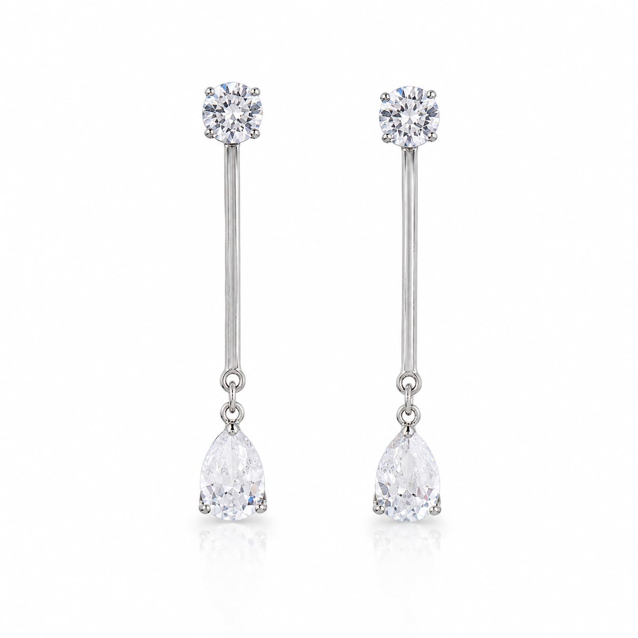 2 in 1 Detachable Earrings for Girls & Women | Round Stud with Hanging Drop Design | Elegant & Trendy Fashion Earrings | Lightweight Daily Wear & Party Jewellery | Gift for Women-picture-21