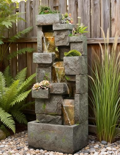 41.7 Outdoor Water Fountain with LED Lights