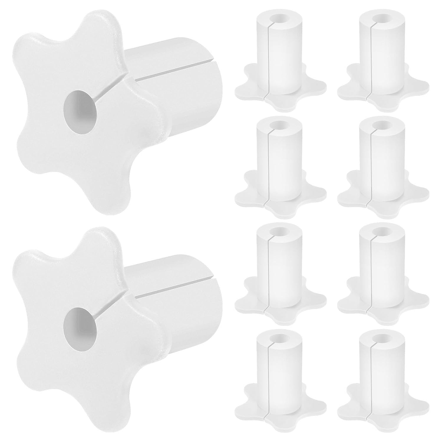 Cable Grommet 40pcs Silicone Cable Protective Sleeve Routing Kit for 1-Inch Wall Hole Space-Saving Network Equipment Accessories(Gray)