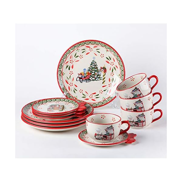 Temptations Ovenware Dinnerware Set (12pc, Old World Holiday) The Home Kitchen Store