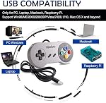 2 Pack USB Controller for SNES Retro Gaming, miadore USB Classic Gamepad Joypad Gamestick for Windows PC MAC Linux Raspberry Pi 3