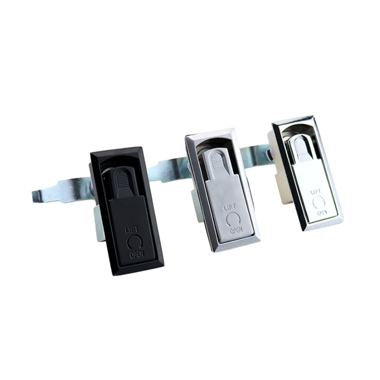 Serrure de porte industrielle en zinc à bouton poussoir rotatif