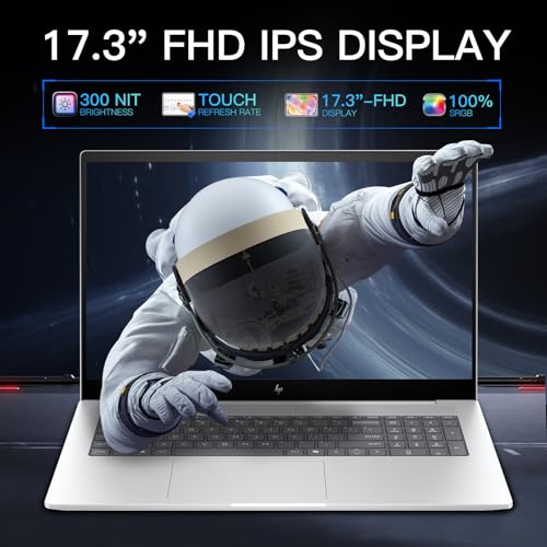 Image of HP Envy 17 Laptop for Business and Students - 17.3 inch FHD IPS 300nits Touchscreen • Intel 16-Core Ultra 7 155H • 64GB RAM • 2TB SSD • Backlit KB • Wi-Fi7 • HP Fast Charge • Win 11 pro • with Accessories