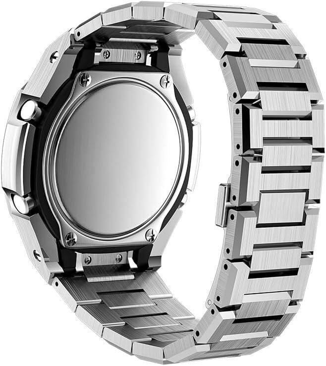 Boîtier de montre en métal GA2100 en acier inoxydable poli pour homme - 5