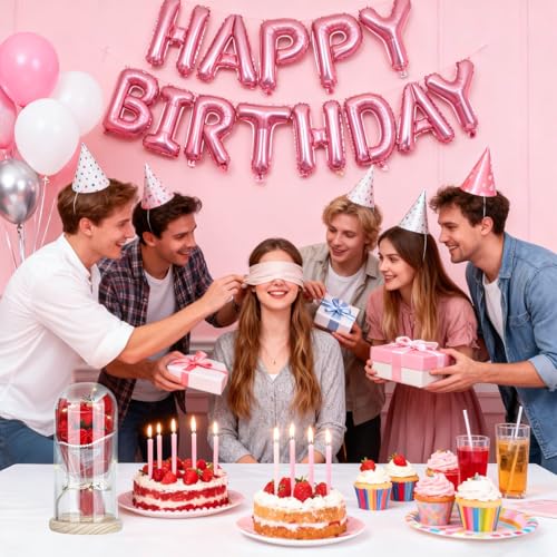 Trendecor Eternal Rose Valentines Gifts for Her Valentine's Day,Eternal Rose Flower Birthday Giftswith LED Light Rose Flower in Glass Dome Present for Women Mum Wife Girlfriend - Image 3