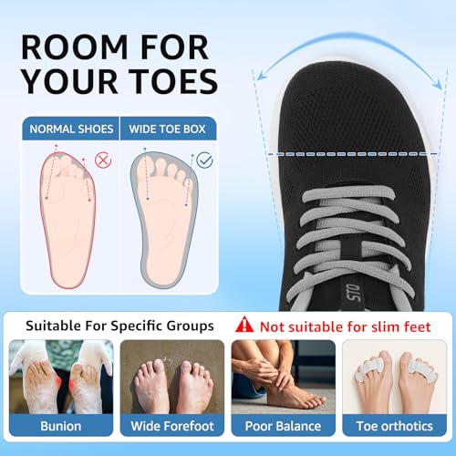Image of STQ Wide Toe Box Walking Shoes Women Orthopedic Swollen Feet Diabetic Tennis Running Sneakers for Plantar Fasciitis Arch Support Bunions